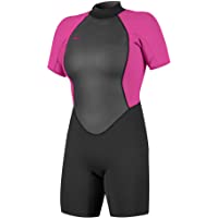 Los mejores  - ONeill Wetsuits Reactor II 2mm Back Zip Spring Wetsuit Traje húmedo- Mujer- Negro-Berry- 38